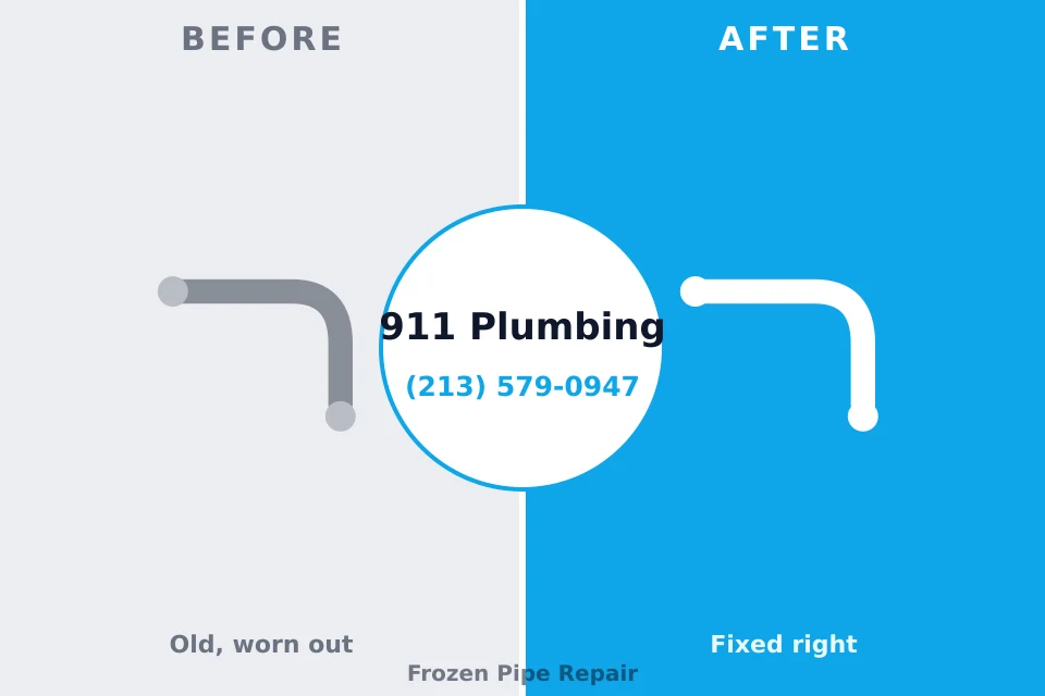 Before and after: plumbing company Oakland, TN